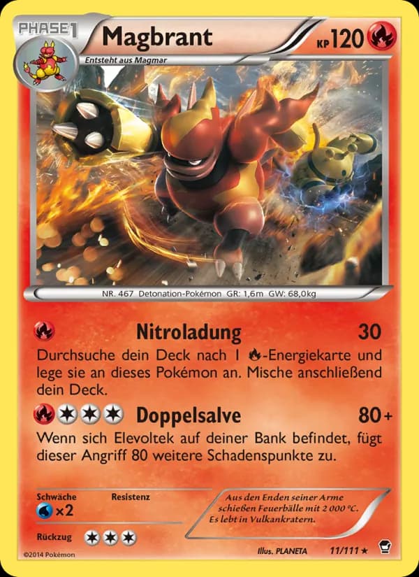 Magbrant card in German