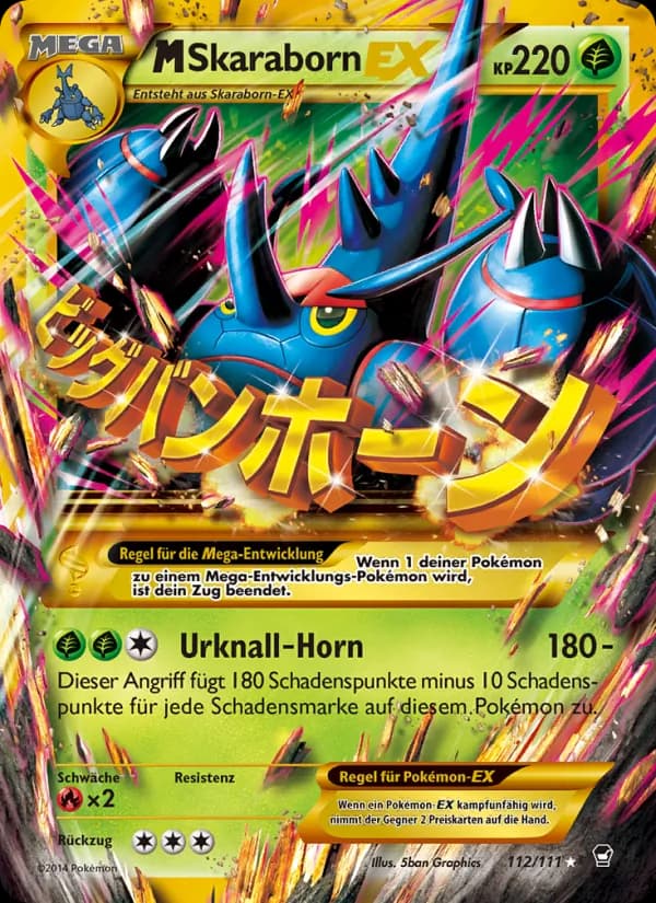 M Skaraborn EX card in German