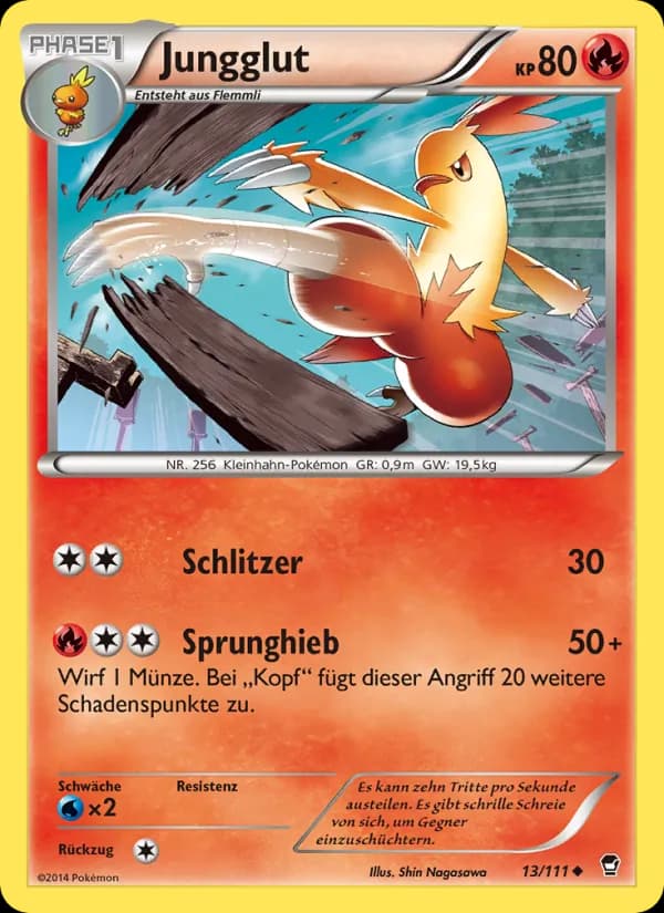 Jungglut card in German
