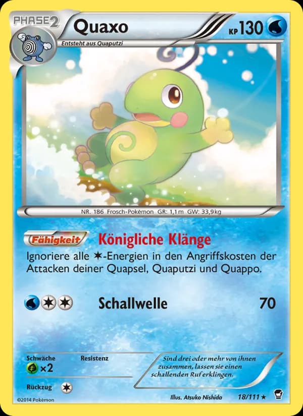 Quaxo card in German