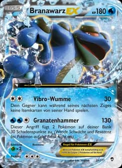 Branawarz EX card in German