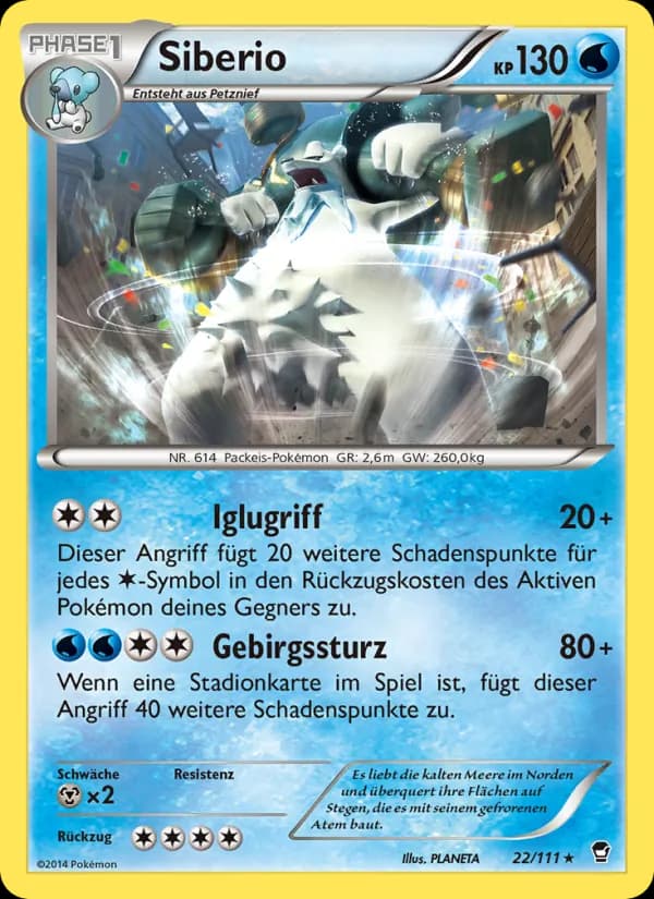 Siberio card in German