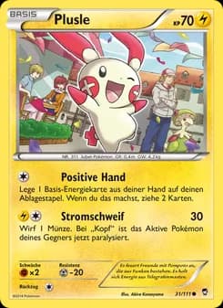 Plusle card in German
