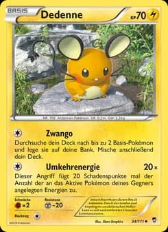 Dedenne card in German