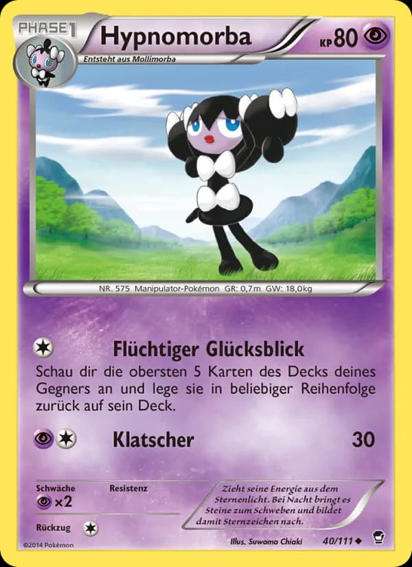 Hypnomorba card in German