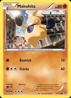 Makuhita card in German