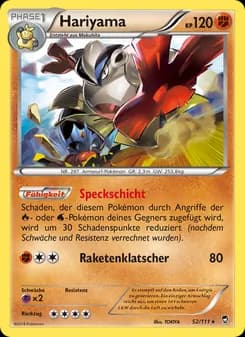 Hariyama card in German