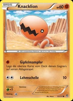 Knacklion card in German