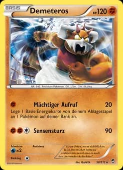 Demeteros card in German