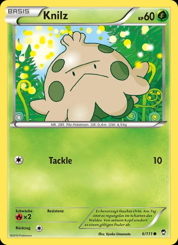 Knilz card in German