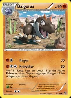 Balgoras card in German