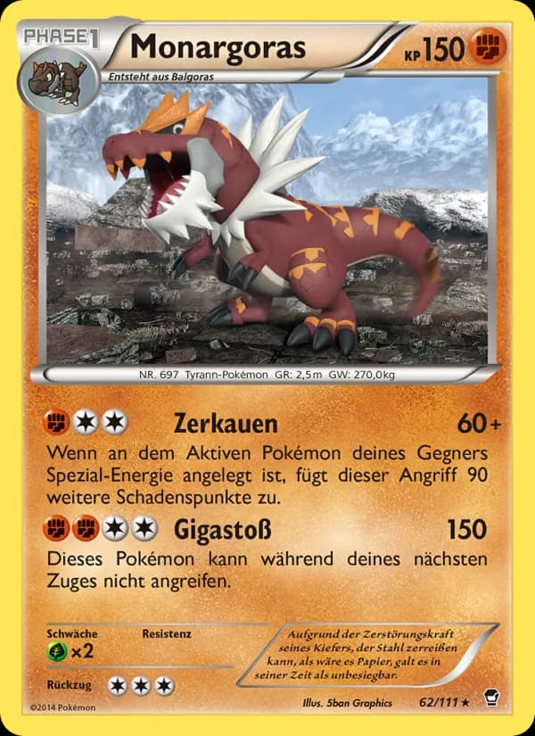 Monargoras card in German