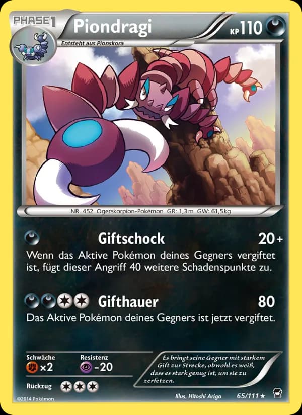 Piondragi card in German