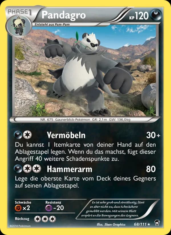 Pandagro card in German