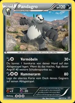 Pandagro card in German