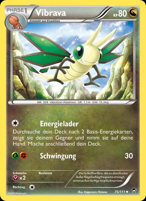 Vibrava card in German