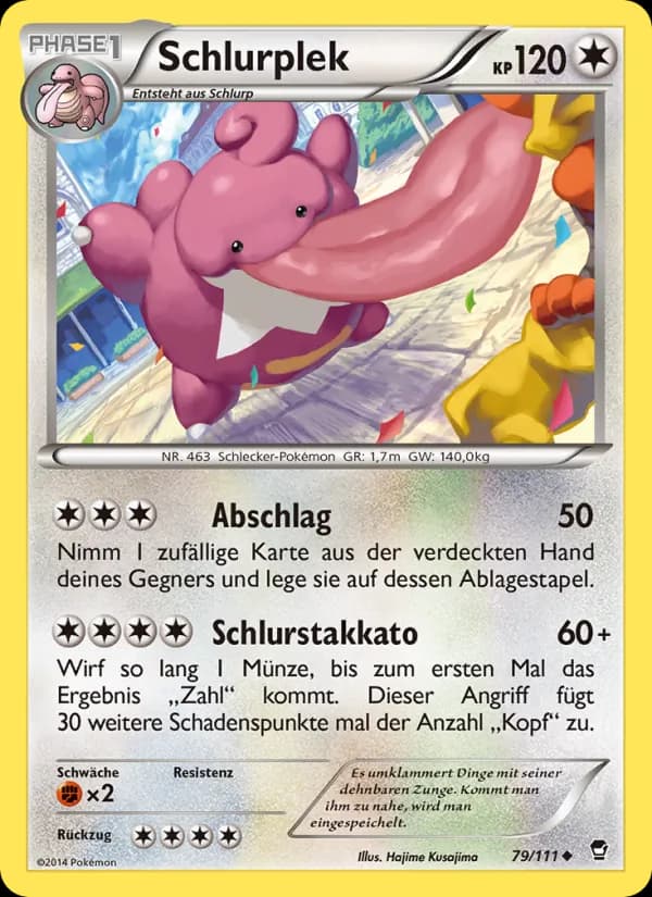 Schlurplek card in German