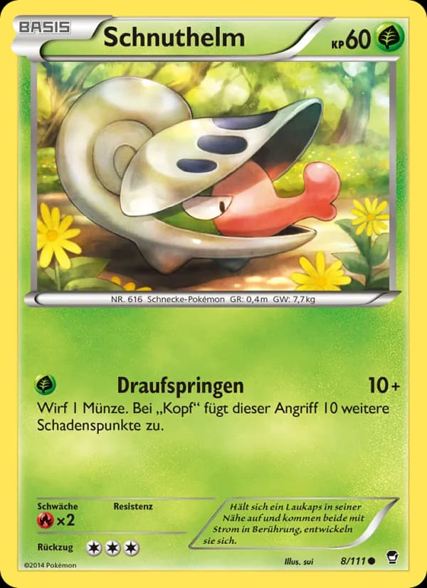Schnuthelm card in German