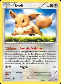 Evoli card in German