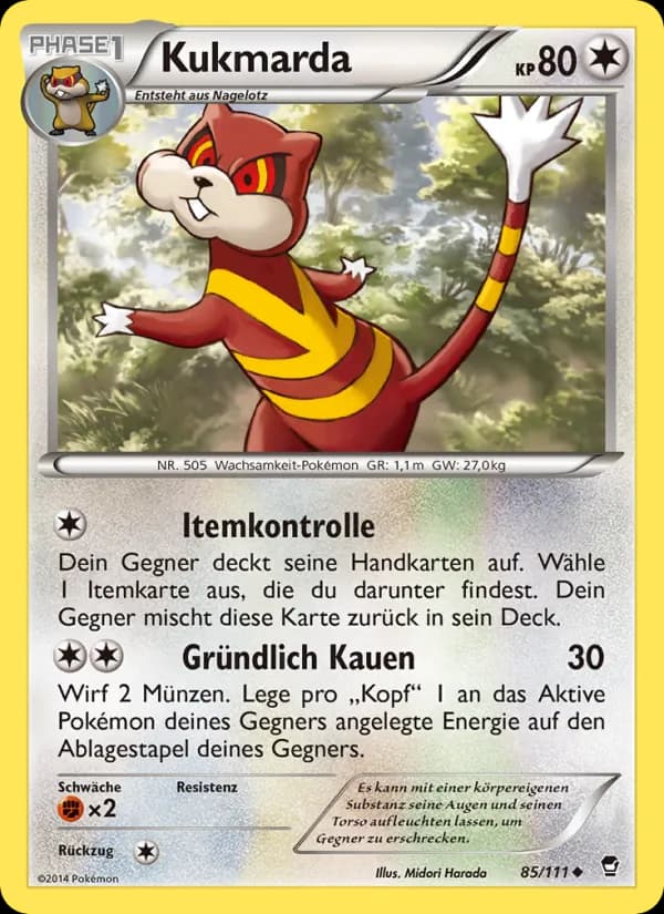 Kukmarda card in German