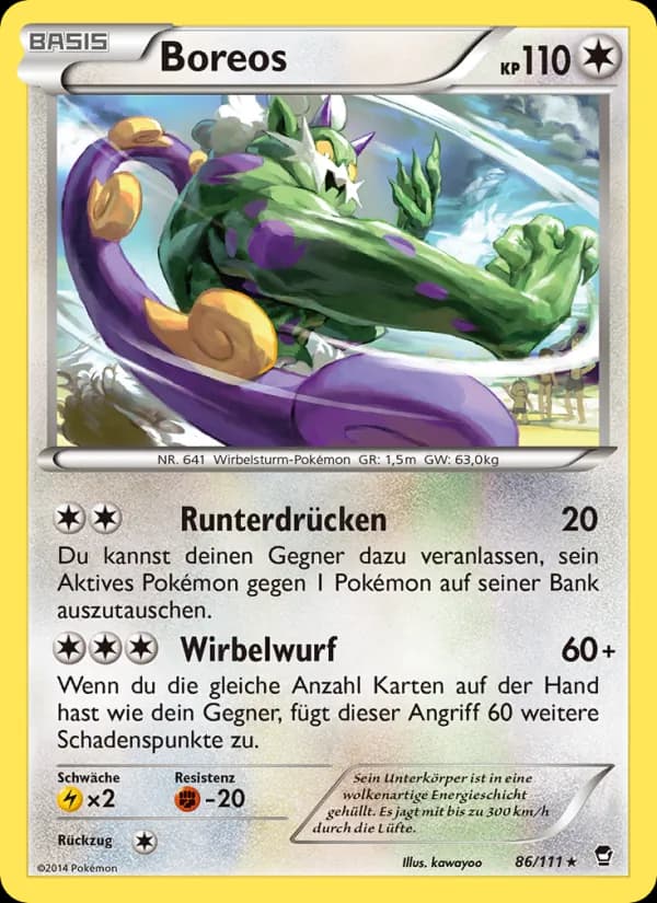 Boreos card in German