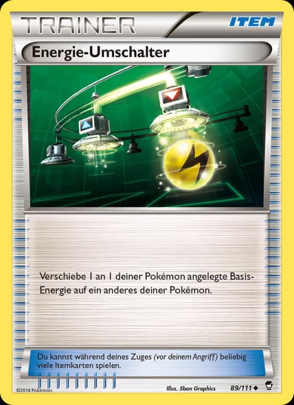 Energie-Umschalter card in German
