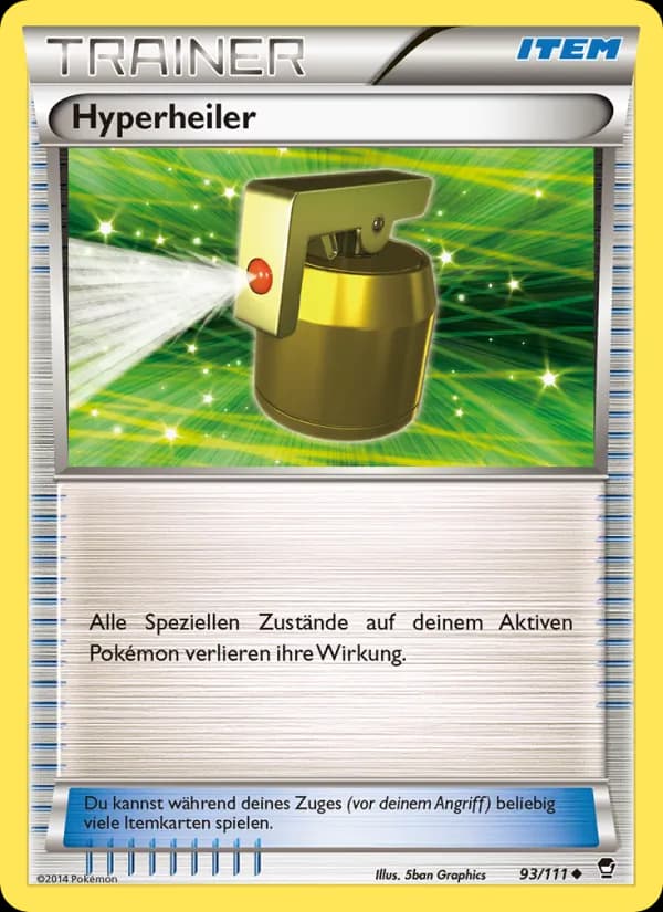 Hyperheiler card in German