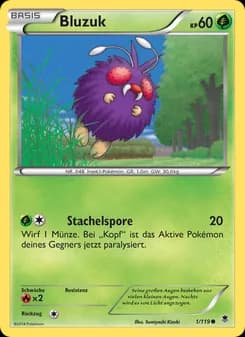 Bluzuk card in German