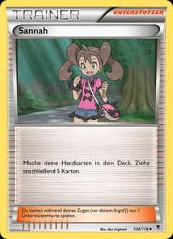 Sannah card in German