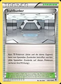 Stahlbunker card in German