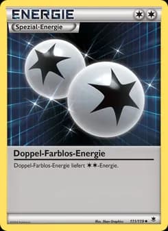 DoppelFarblosEnergie card in German
