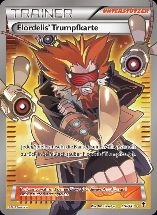 Flordelis' Trumpfkarte card in German