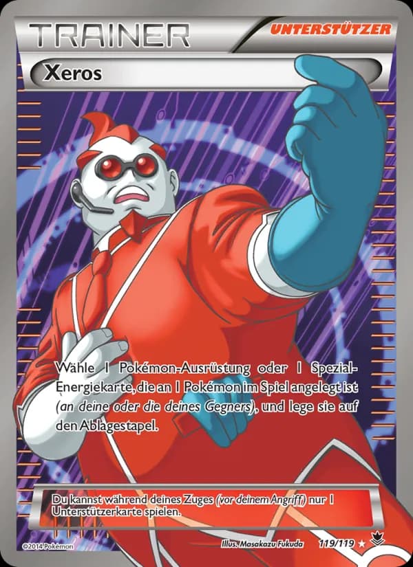 Xeros card in German