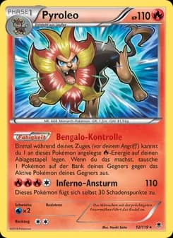Pyroleo card in German
