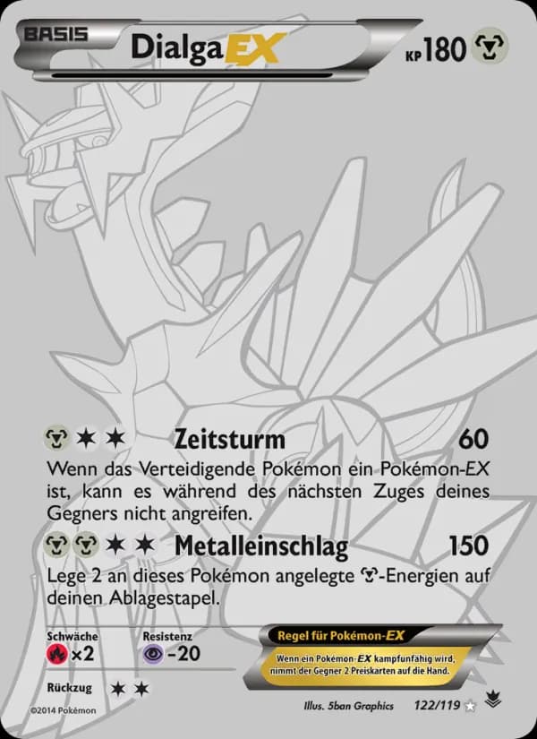 Dialga EX card in German