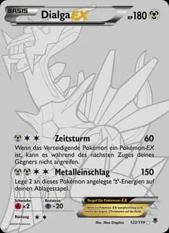 Dialga EX card in German