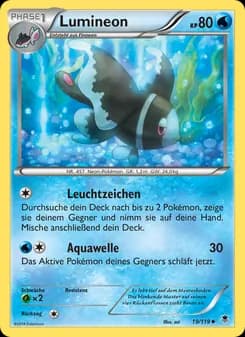 Lumineon card in German