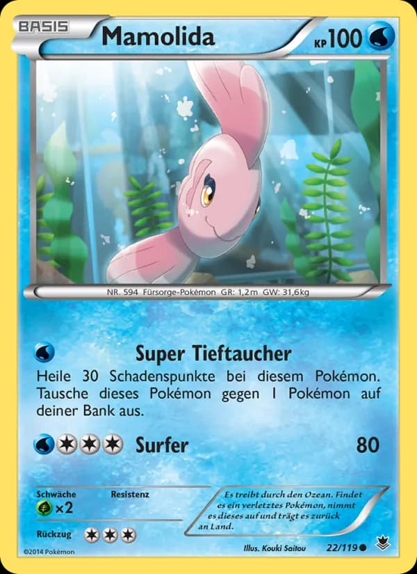 Mamolida card in German