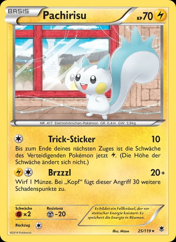 Pachirisu card in German