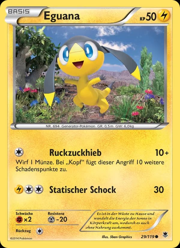 Eguana card in German