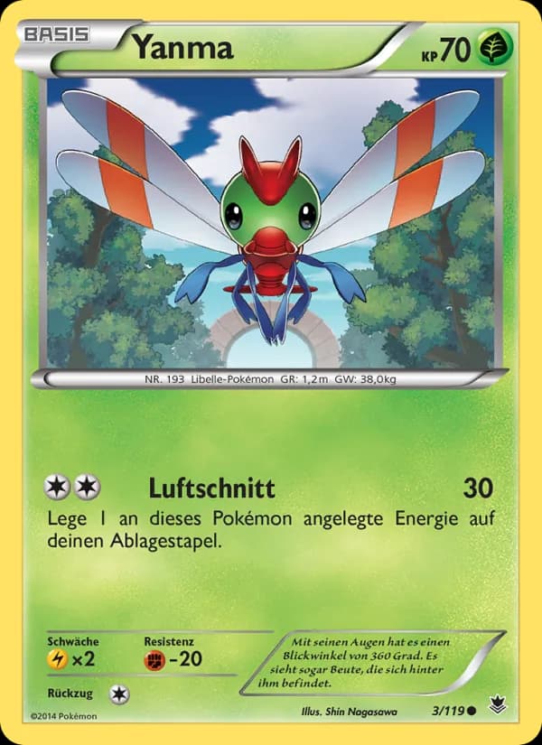 Yanma card in German