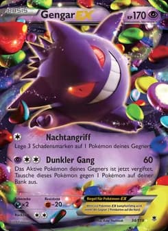 Gengar EX card in German