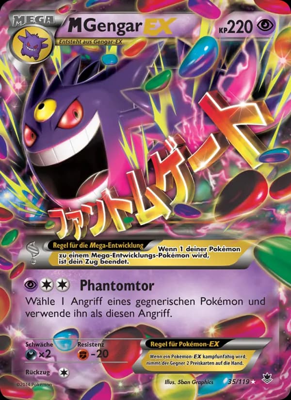 M-Gengar EX card in German