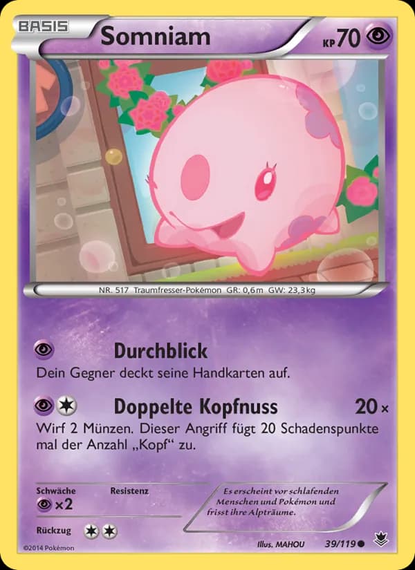 Somniam card in German
