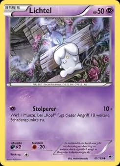 Lichtel card in German