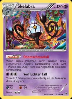 Skelabra card in German