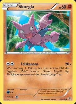 Skorgla card in German