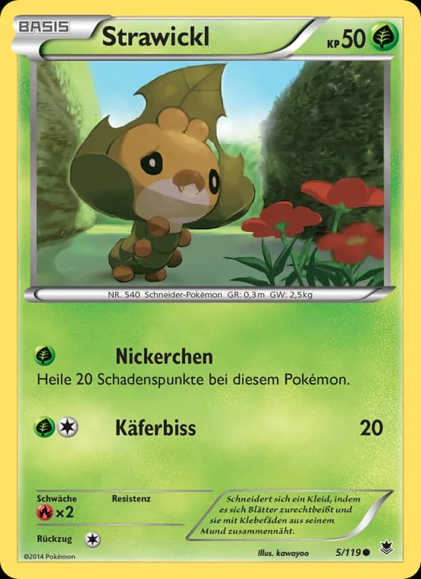 Strawickl card in German