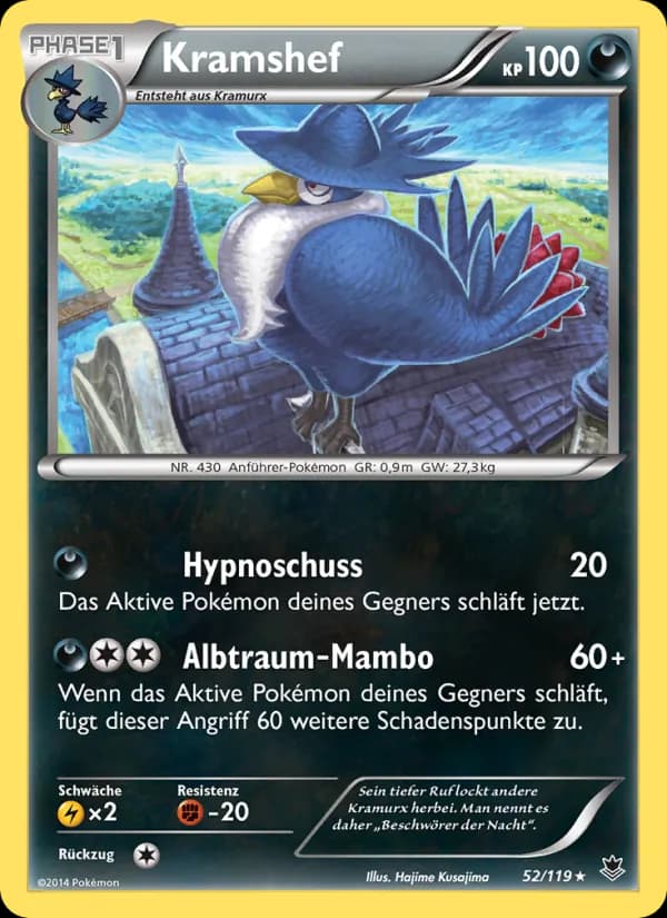 Kramshef card in German