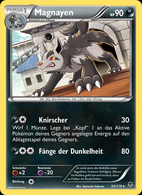 Magnayen card in German